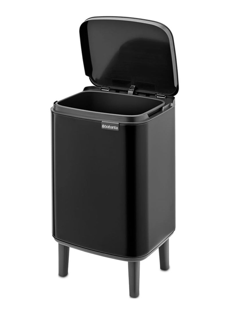 brabantia Brabantia Bo Waste Bin Hi, 7L - Matt Black  - Image 2