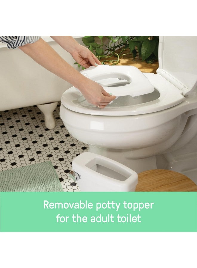 ingenuity Summer Infant by Ingenuity My Size Potty Pro in White, Toddler Potty Training Toilet, Lifelike Flushing Sound, for Ages 18 Months+, Up to 50 Pounds - Image 3