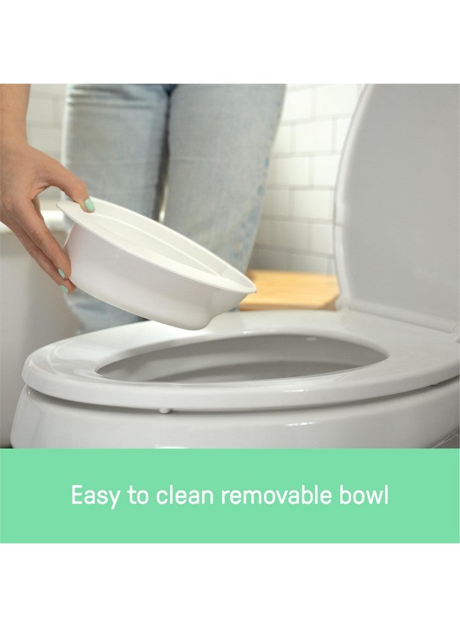 ingenuity Summer Infant by Ingenuity My Size Potty Pro in White, Toddler Potty Training Toilet, Lifelike Flushing Sound, for Ages 18 Months+, Up to 50 Pounds - Image 4