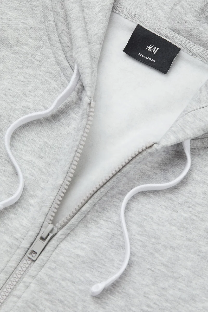 اتش اند ام Relaxed Fit Zip-Through Hoodie