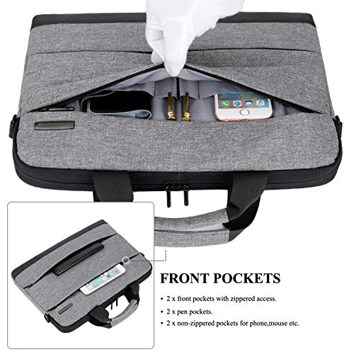 Zomoza 15.5 inch Laptop Bag Portable Men Briefcase Multi-Function Notebook Computer Bag Male Simple Office Business Handbag - Image 3