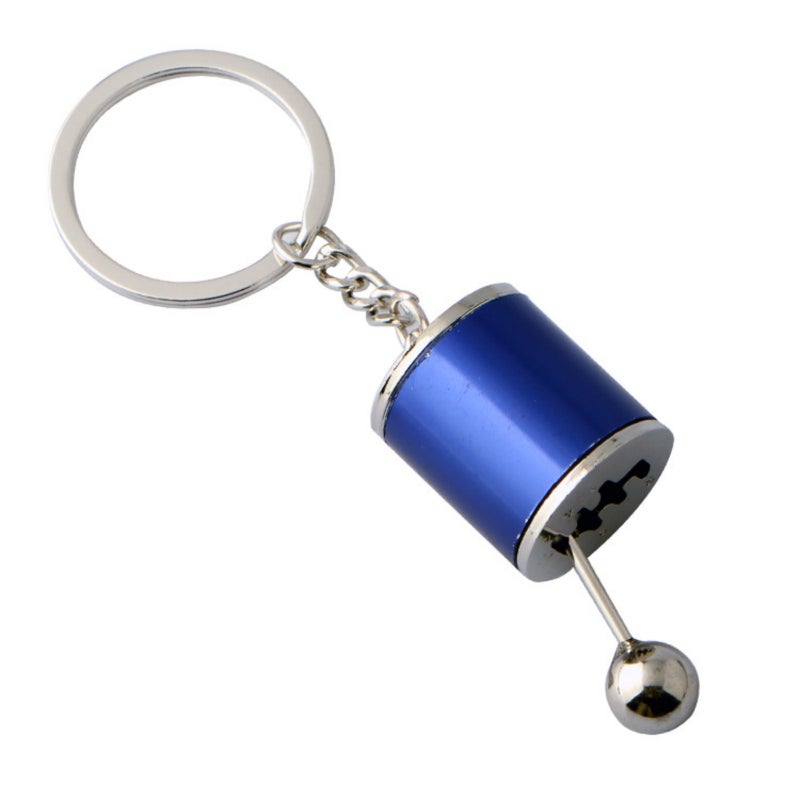 Metal Gear Shift Keychain Accessory with Manual Transmission Design - Image 1