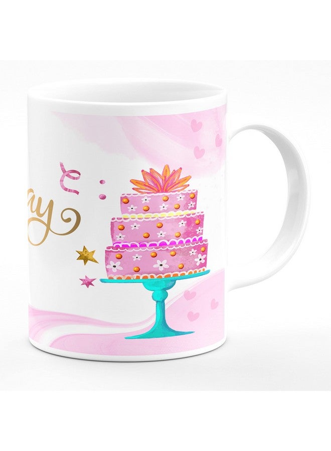 CHHAAP Happy Birthday Papa Printed Microwave Safe White Ceramic Coffee Mug 350 (ml) Birthday Gift for Father Papa Dad Dad (HBPBG1 40) - Image 3