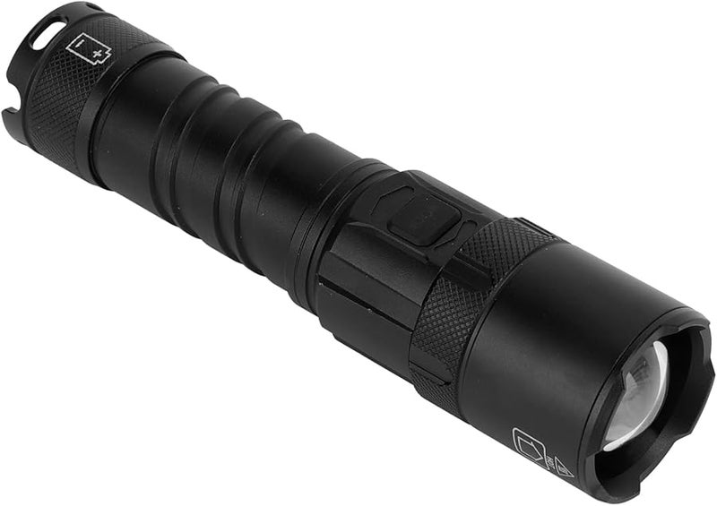 USB Rechargeable Aluminum Flashlight Ultra Bright Adjustable Focus with Power Display for Camping Hiking Emergency - Image 5