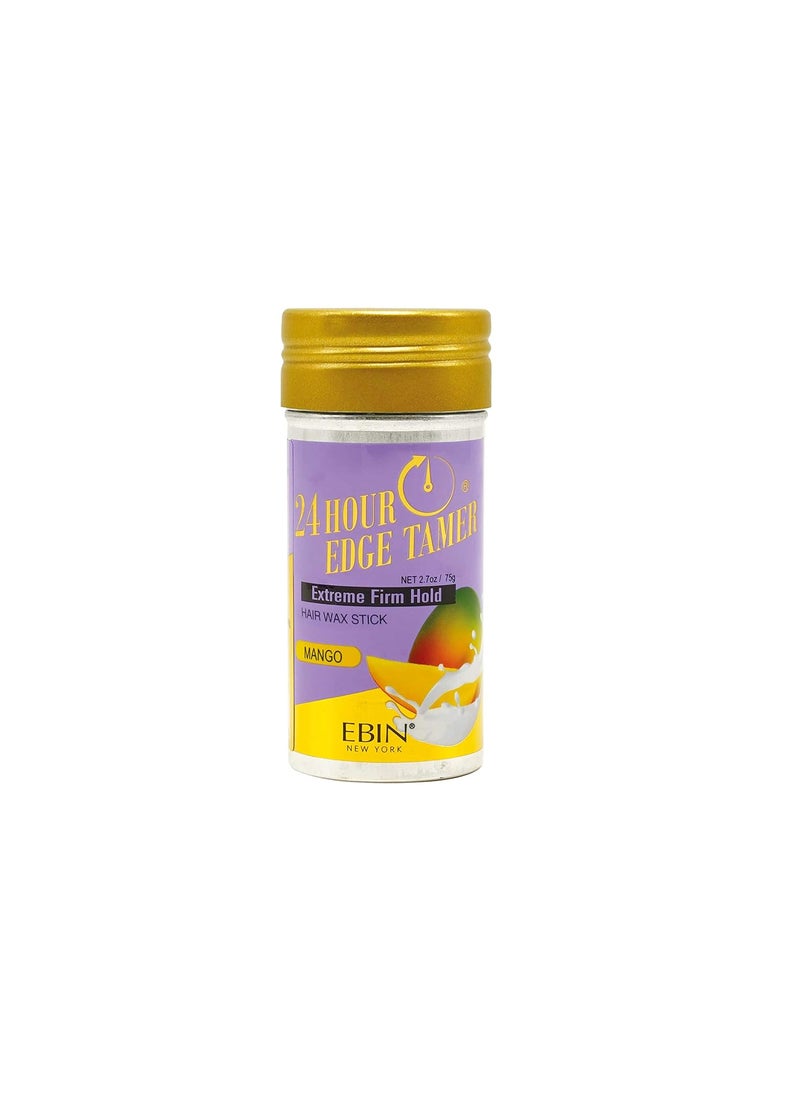 EBIN NEW YORK EBIN NEW YORK 24 Hour Edge Tamer Hair Sleek Stick, Extreme Firm Hold, 2.7 oz, Mango – Sleek & Go, No Flaking and White Residue 