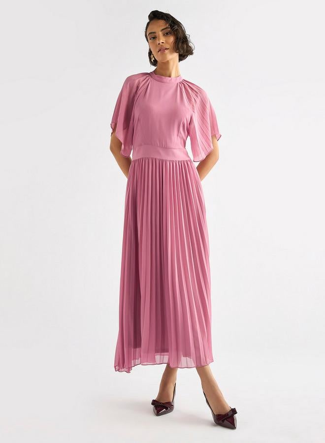 Splash FAV Pleated Midi Dress - Image 1
