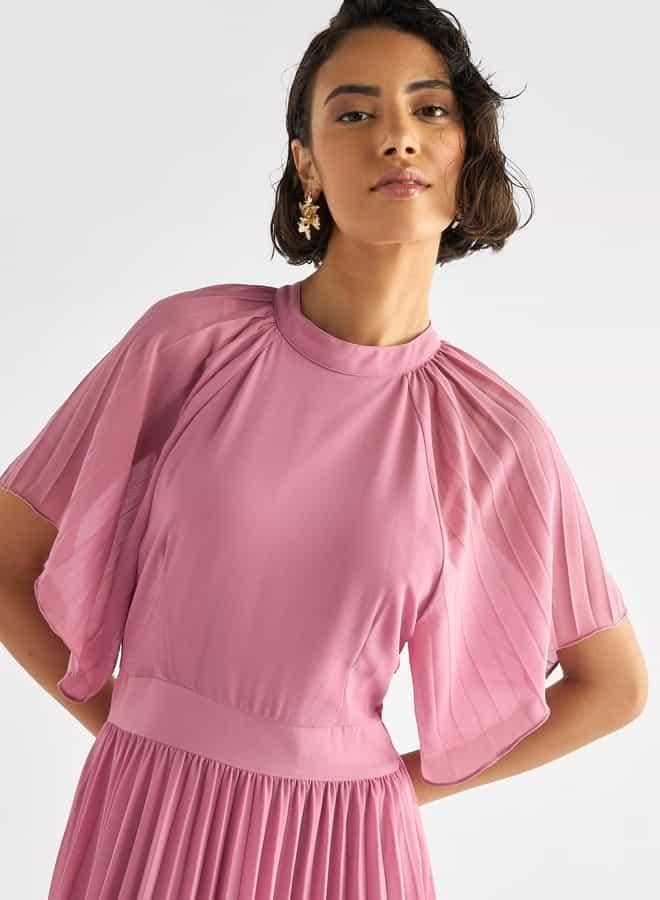 Splash FAV Pleated Midi Dress - Image 4