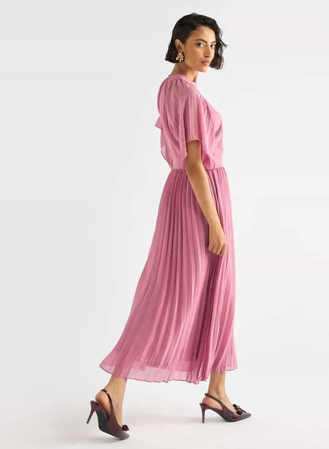 Splash FAV Pleated Midi Dress