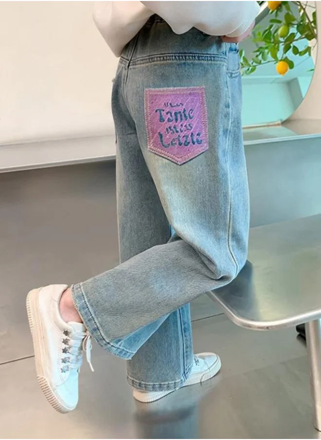 YUNIQEE Blue Straight High Rise Solid jeans
