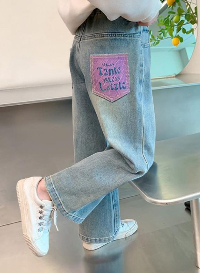 يونيكي Blue Straight High Rise Solid jeans - Image 2