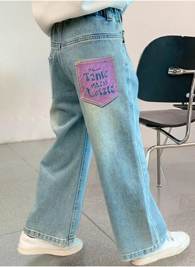 YUNIQEE Blue Straight High Rise Solid jeans