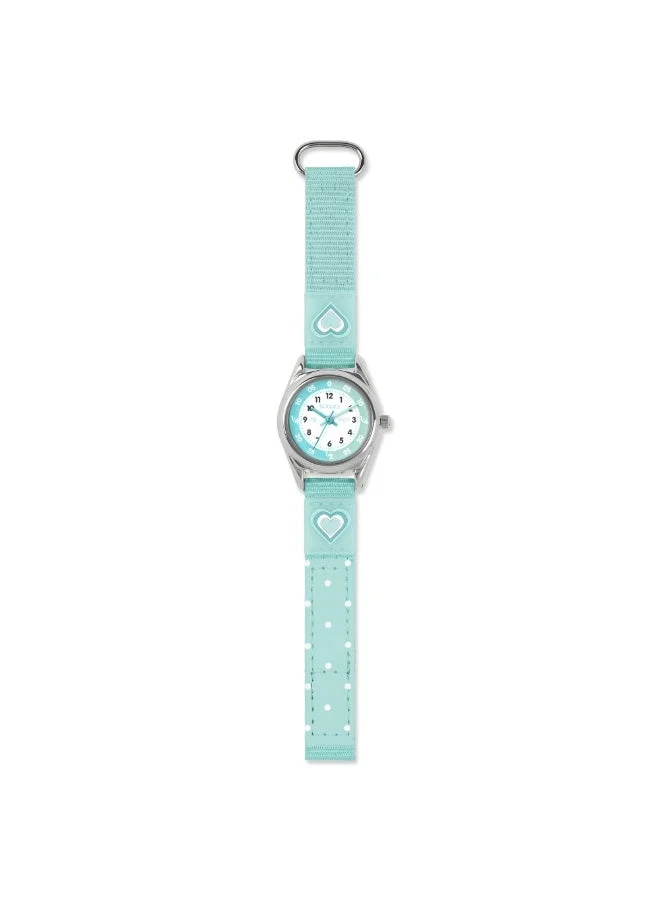 Tikkers Tikkers Aqua Heart Strap Time Teacher Girls Watch - ATK1094