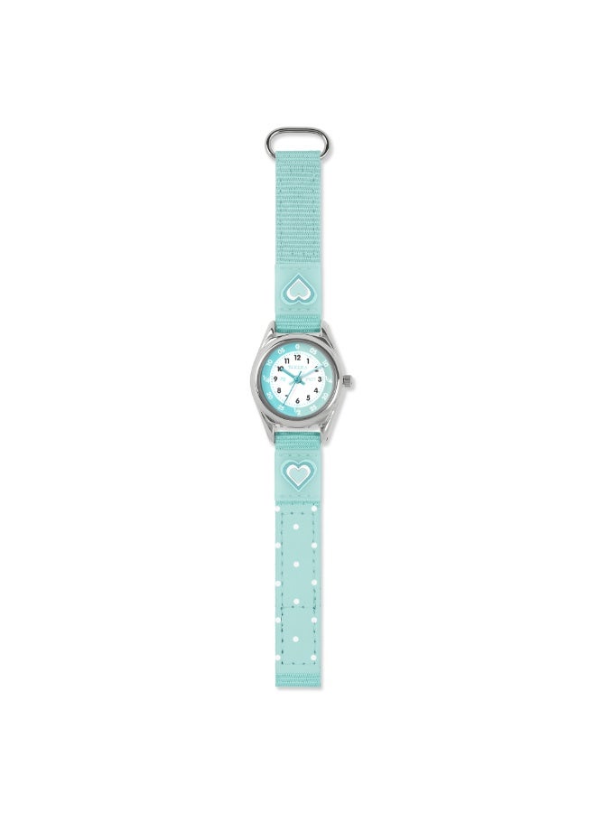 Tikkers Aqua Heart Strap Time Teacher Girls Watch - ATK1094 - Image 2