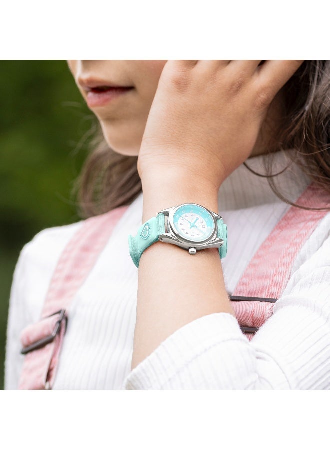 Tikkers Aqua Heart Strap Time Teacher Girls Watch - ATK1094 - Image 3