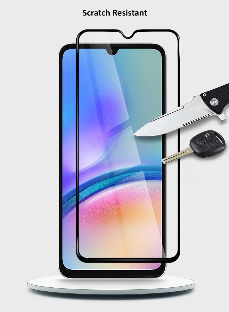 دبليو تيك سامسونج جالاكسي A05s / A05 4G 2023 بريميوم E2E واقي شاشة زجاجي مقوى بغطاء كامل الغراء (MSGECN) - شفاف / أسود - Image 4