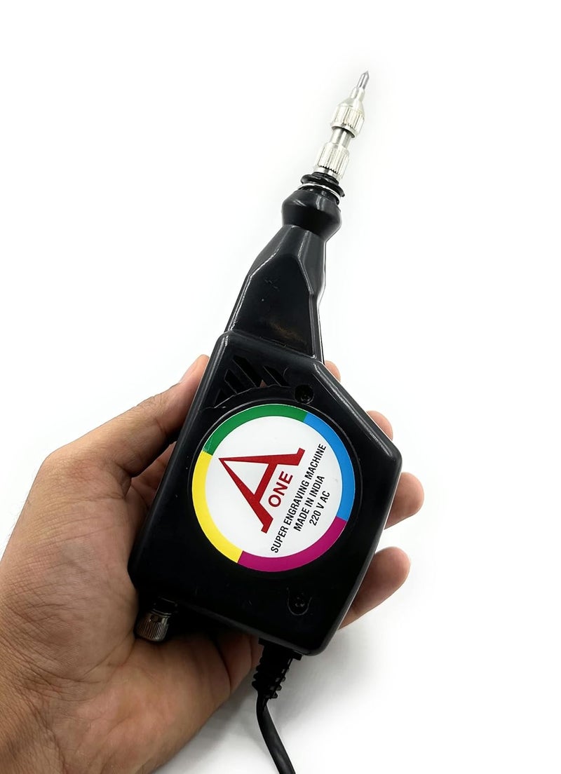 Aone آلة نقش كهربائية محمولة برأس كربيد للنقش/الكتابة/النقش على المعادن، البلاستيك، الجلد نوع اهتزازي متعددة الاستخدامات للسفن، الأدوات، المجوهرات/صنع النماذج، الحرف اليدوية DIY - Image 4