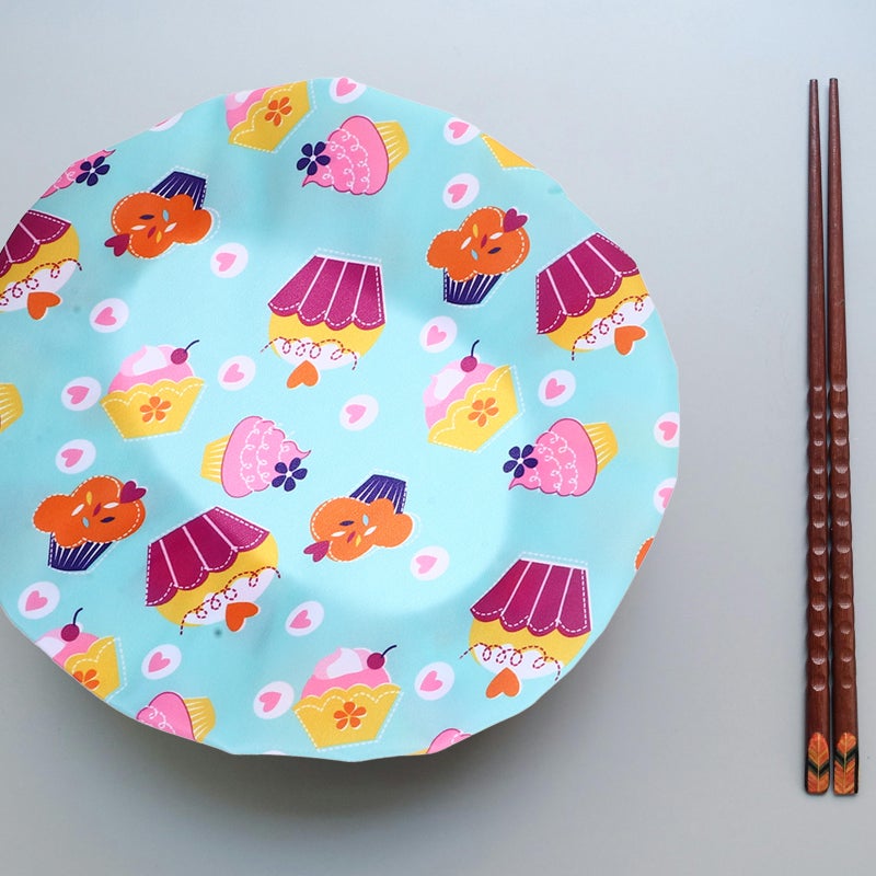 2 Sets of Reusable Food Storage Covers for Bowl Reusable Bowl Cover with Stretch Edging - Image 4