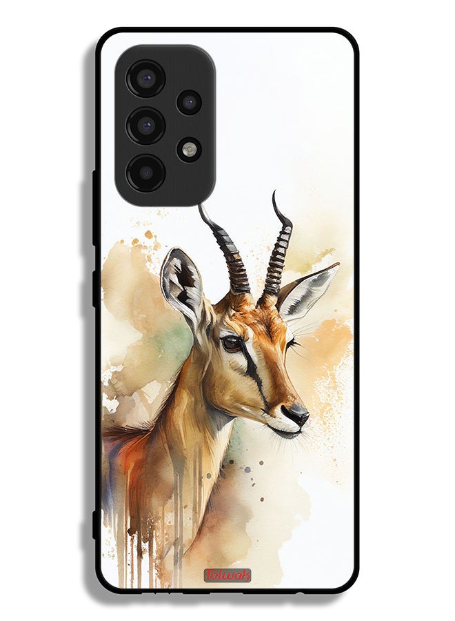Tolwak Samsung Galaxy A53 5G Protective Case Cover Deer Abstract Art - Image 1