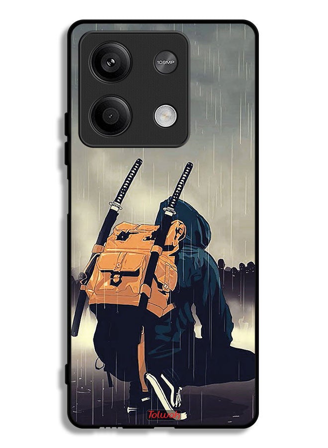 Tolwak Xiaomi Redmi Note 13 Protective Case Cover Sword Samurai Digital Art - Image 1