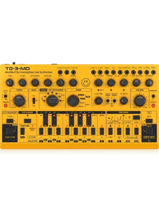 behringer TD3MOAM Modded Out Analog Bass Line Synthesizer with VCO, MIDI-Controllable VCF and Sub-Harmonics Oscillator - Image 1