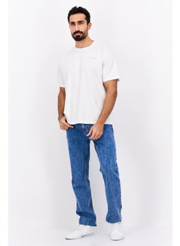 Wrangler Men Round Neck Short Sleeves Plain T-Shirt, White  - Image 4