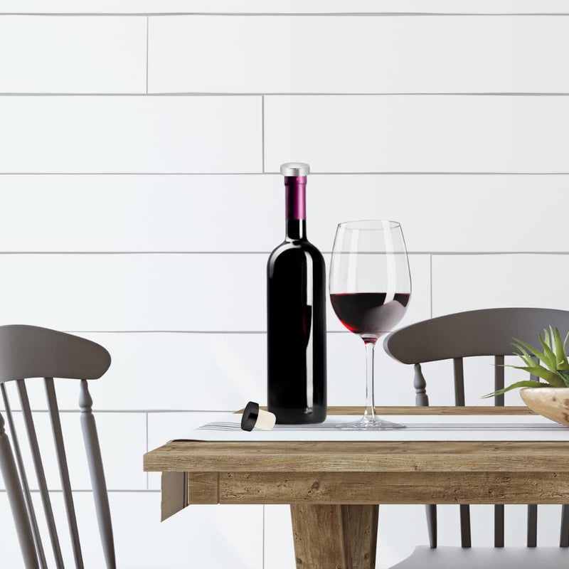 OGGI T-shaped Wine Corks, 2-pc Set, Reusable & Low Profile for Wine & Beer Bottles DIY Craft (Black, Silver) - Image 3