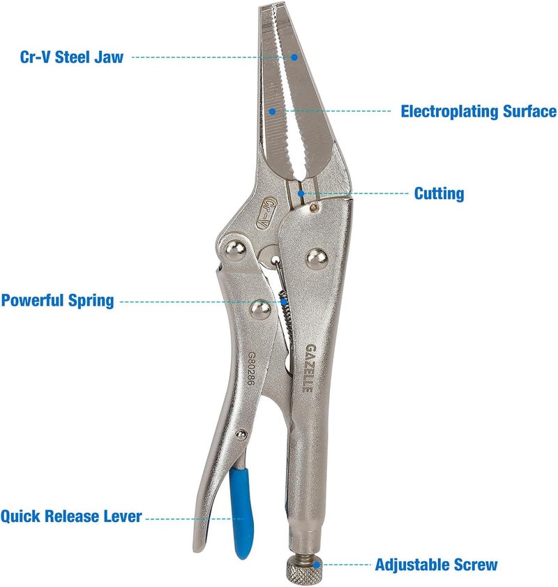 Gazelle 9 In. Straight Locking Plier - Image 3