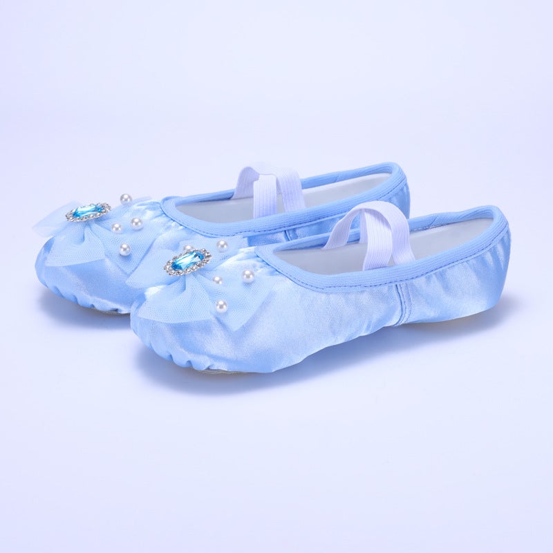 Dancing Shoes Women''s Soft-soled Children''s Classical Chinese Performance Ballet Dancing Shoes for Girls Claw 8027 - Image 2