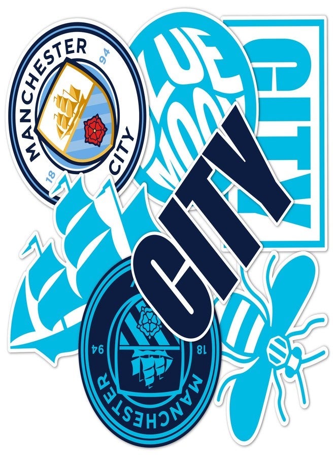 Desert Cactus Manchester City Sticker - Man City MCFC Vinyl Decal for Laptop, Water Bottle, Car & Scrapbook