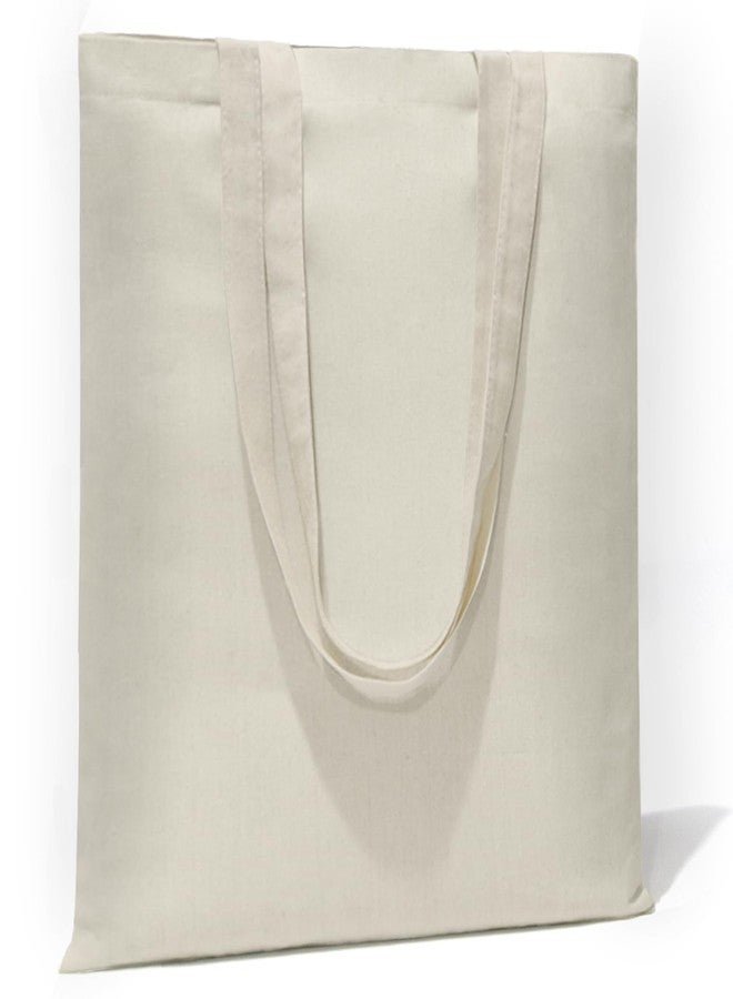 HECTOLIFE 48 Pack Canvas Tote, Reusable Blank Canvas for Shopping,Grocery Bags,DIY Gift Bags - Image 1
