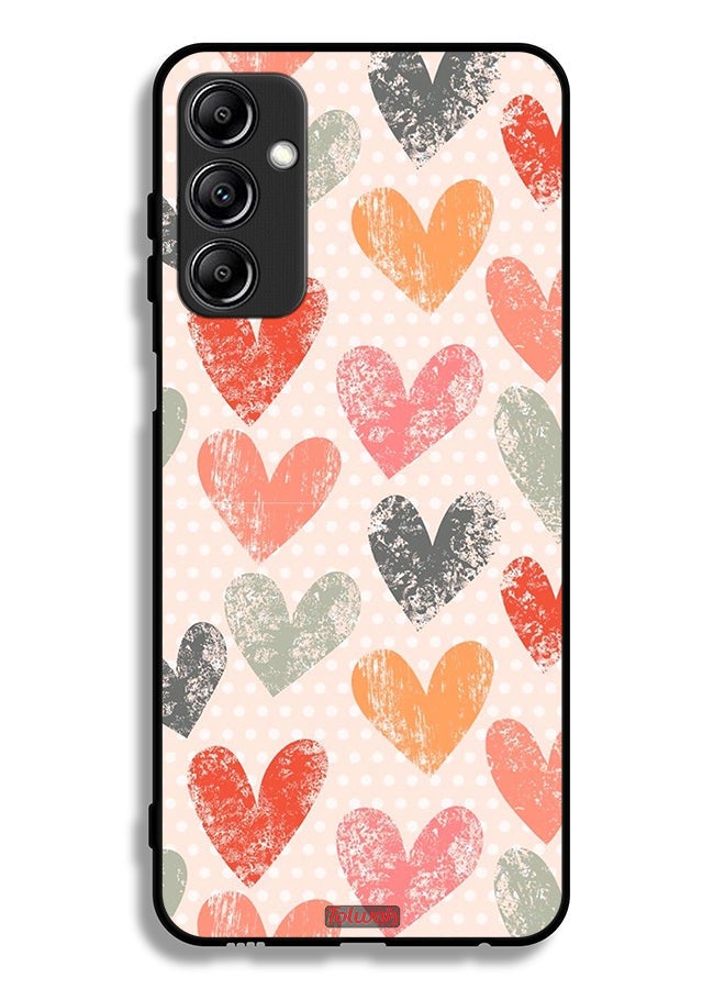 Tolwak Samsung Galaxy A24 4G Protective Case Cover Hearts Art - Image 1