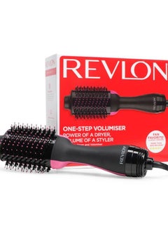 REVLON 2-in-1 Pro Collection Salon One Step Hair Dryer and Volumiser, Black, 1 Count (Pack of 1)