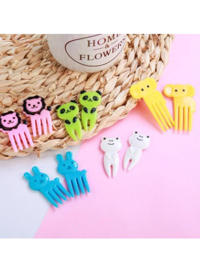 Generic Kids Animal Cartoon Food Picks Forks – 20 Pcs Colorful Mini Forks for Fruits, Snacks, and Lunch Box – Safe, Reusable, and Lightweight - Image 5