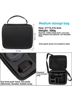 Generic For Insta360 ONE RS ONE Inch Panoramic Camera Storage Bag Leica Accessories Storage Box Carrying Case-Color:Medium Strap Bag  - Image 3