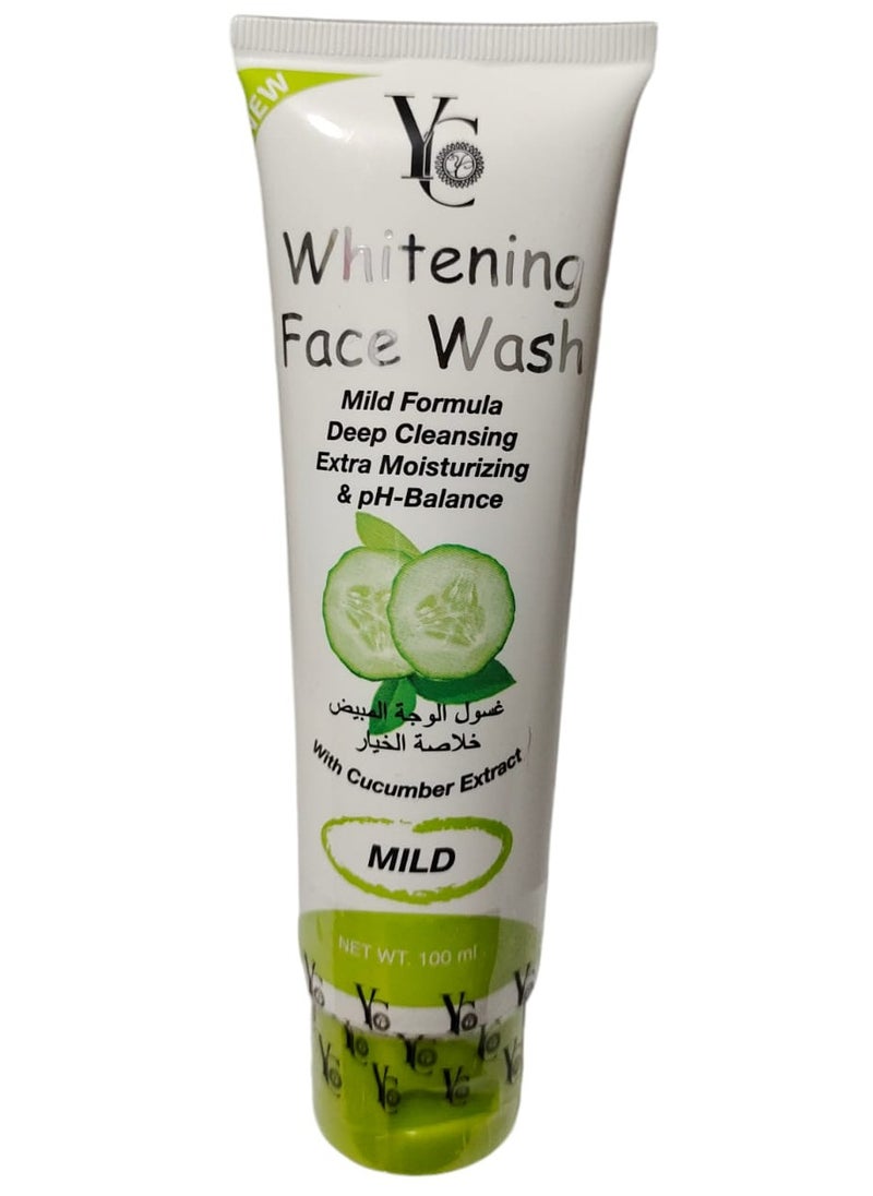 YC - Whitening Face Wash With Cucumber Extract 100 ml - Image 1
