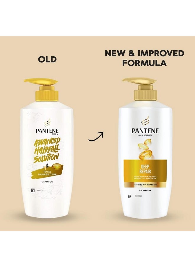 Pantene - Advanced Hairfall Solution, Total Damage Care Shampoo, Pack Of 1, 650Ml, Gold - Image 1