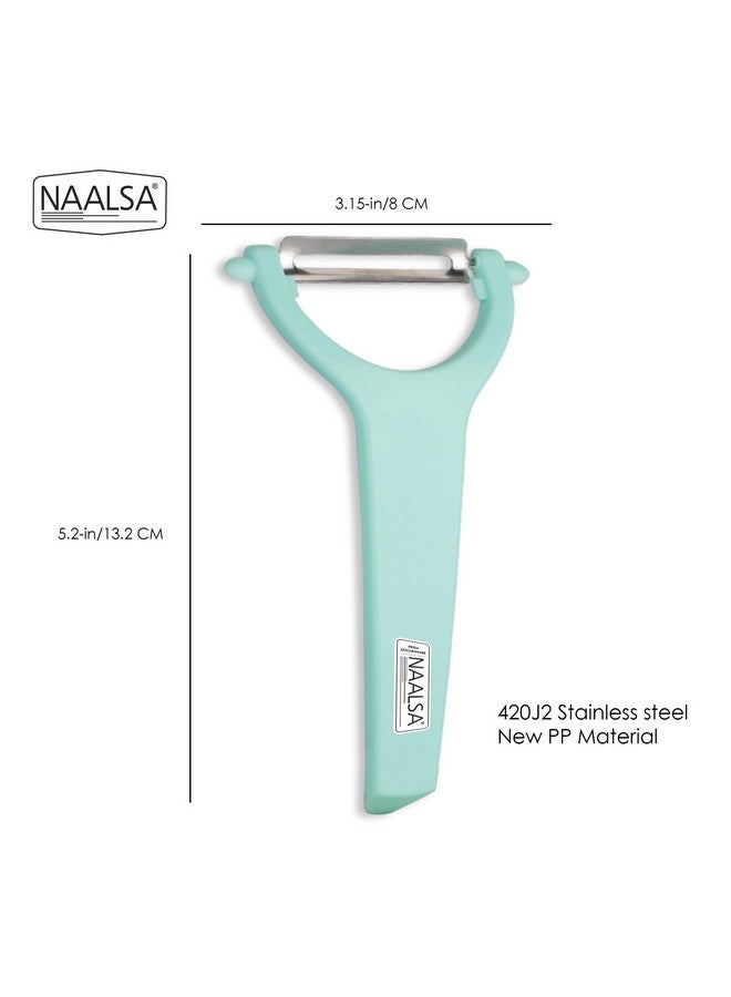 NAALSA GLOBUS Fruit Peeler for Kitchen Stainless Steel Vegetable Potato Peeler Multipurpose Peeler 420J2 Grade (Globus 1pc) - Image 2