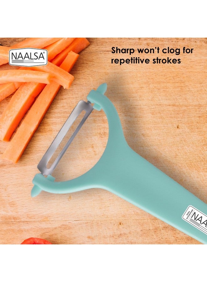 NAALSA GLOBUS Fruit Peeler for Kitchen Stainless Steel Vegetable Potato Peeler Multipurpose Peeler 420J2 Grade (Globus 1pc) - Image 4