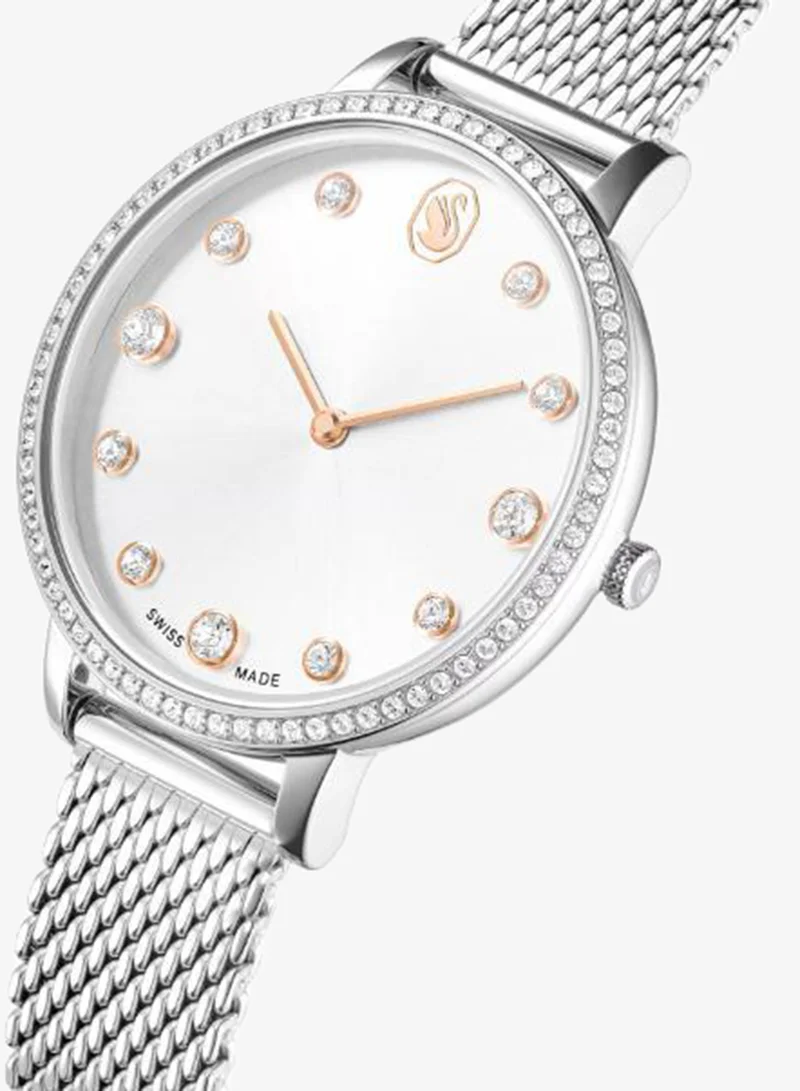 Swarovski  Clarica Stainless Steel White Dial Analog Watch for Women | Best Price UAE