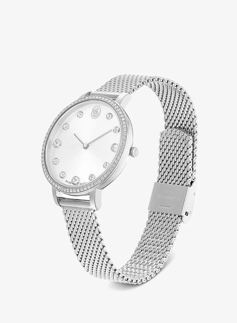 Swarovski  Clarica Stainless Steel White Dial Analog Watch for Women | Best Price UAE