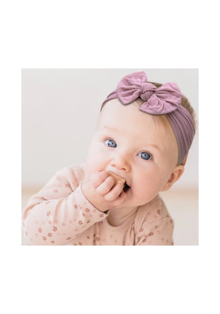 JOYOYO 3-Pack Soft Wide Turban Baby Headbands - Image 5