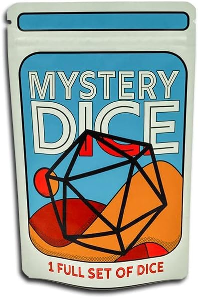 1985 Games Mystery Dice DND Dice Set of 7 Polyhedral Dice Wide Range of Patterns Gaming Dice Suitable for Role Playing Table Games Mystery Pack of 1 - Image 1