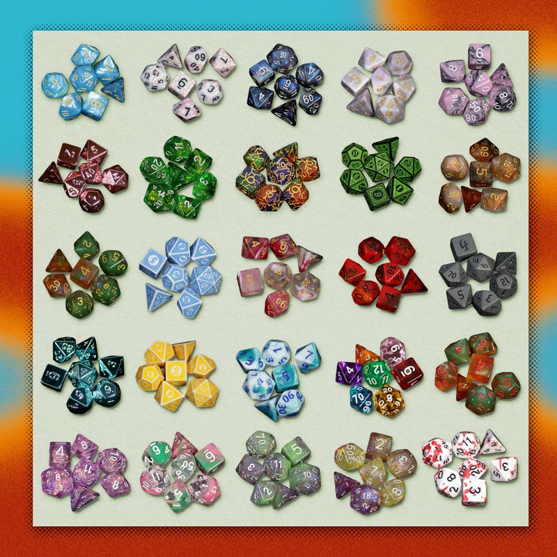1985 Games Mystery Dice DND Dice Set of 7 Polyhedral Dice Wide Range of Patterns Gaming Dice Suitable for Role Playing Table Games Mystery Pack of 1 - Image 5