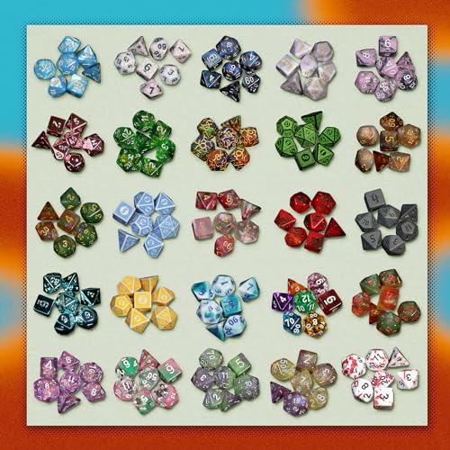 1985 Games Mystery Dice DND Dice Set of 7 Polyhedral Dice Wide Range of Patterns Gaming Dice Suitable for Role Playing Table Games Mystery Pack of 1 - Image 3