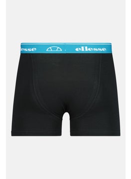 Ellesse Men 3 Pieces Brand Logo Trunks, Black  - Image 2
