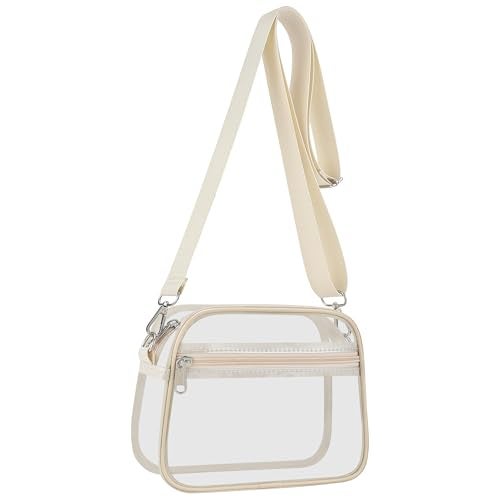 USPECLARE Clear Bag for Stadium Events Clear Sports Fan Handbags Purses with Adjustbale Strap for Concerts Festivals Game Day - Image 1