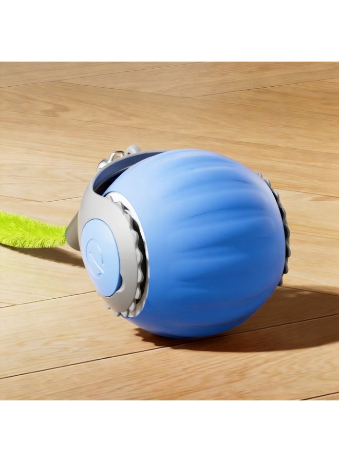 لعبة قطط – كرة قطط أوتوماتيكية ذكية 360°، لعبة تفاعلية متحركة داخلية، هادئة، شحن USB، مناسبة لجميع القطط - Image 5