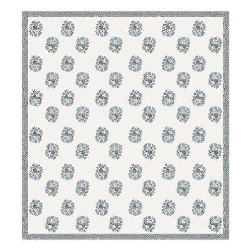 DE CAMA Since 1997 | 100% Cotton 300 TC Premium King Size Bedsheet for Double Bed (90 x 108 Inch) with 2 Pillow Covers Set (17 x 27 Inch) Designer Printed Bedsheet Set - Birds of Wings Blue - Image 4