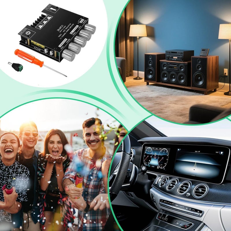 2 1 Channel Audio Amplifier Board DIY Home Workshop Garage Office Outdoor Entertainment - Image 5
