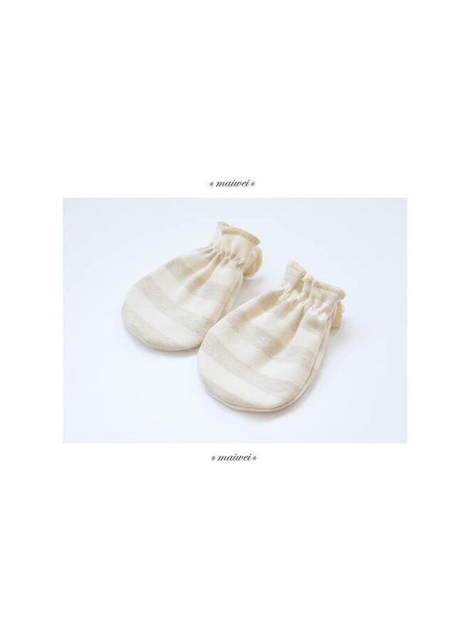 4pcs Newborn Mittens Girl Infant No Scratch Mittens Neutral?4Pairs Organic Cotton  - Image 4